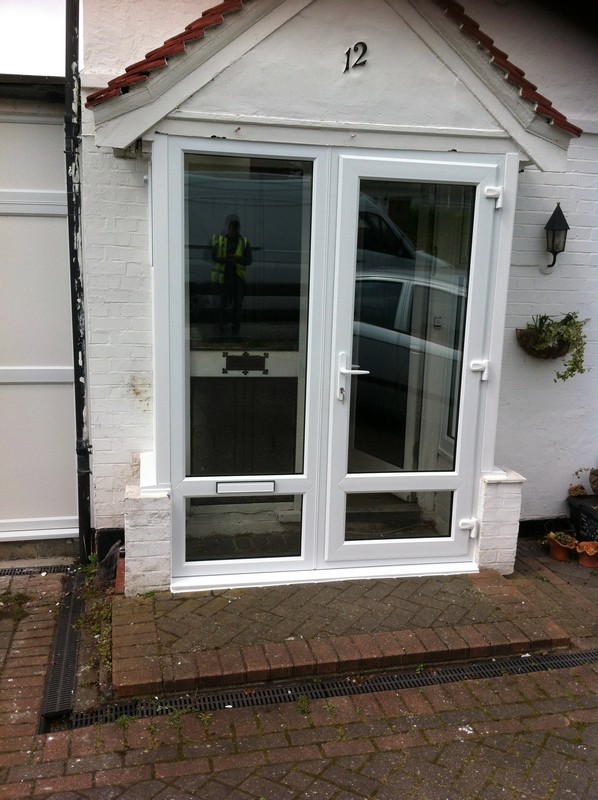 uPVC French doors fitted as front entrance in South Norwood