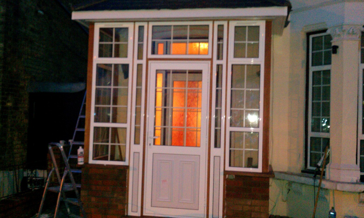 uPVC porch with Georgian bar glazing installed in South Norwood